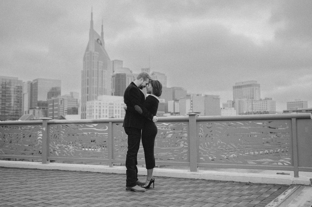 Pedestrian Bridge Engagement Session with Sarah and Aaron, Fall Marigold Photography